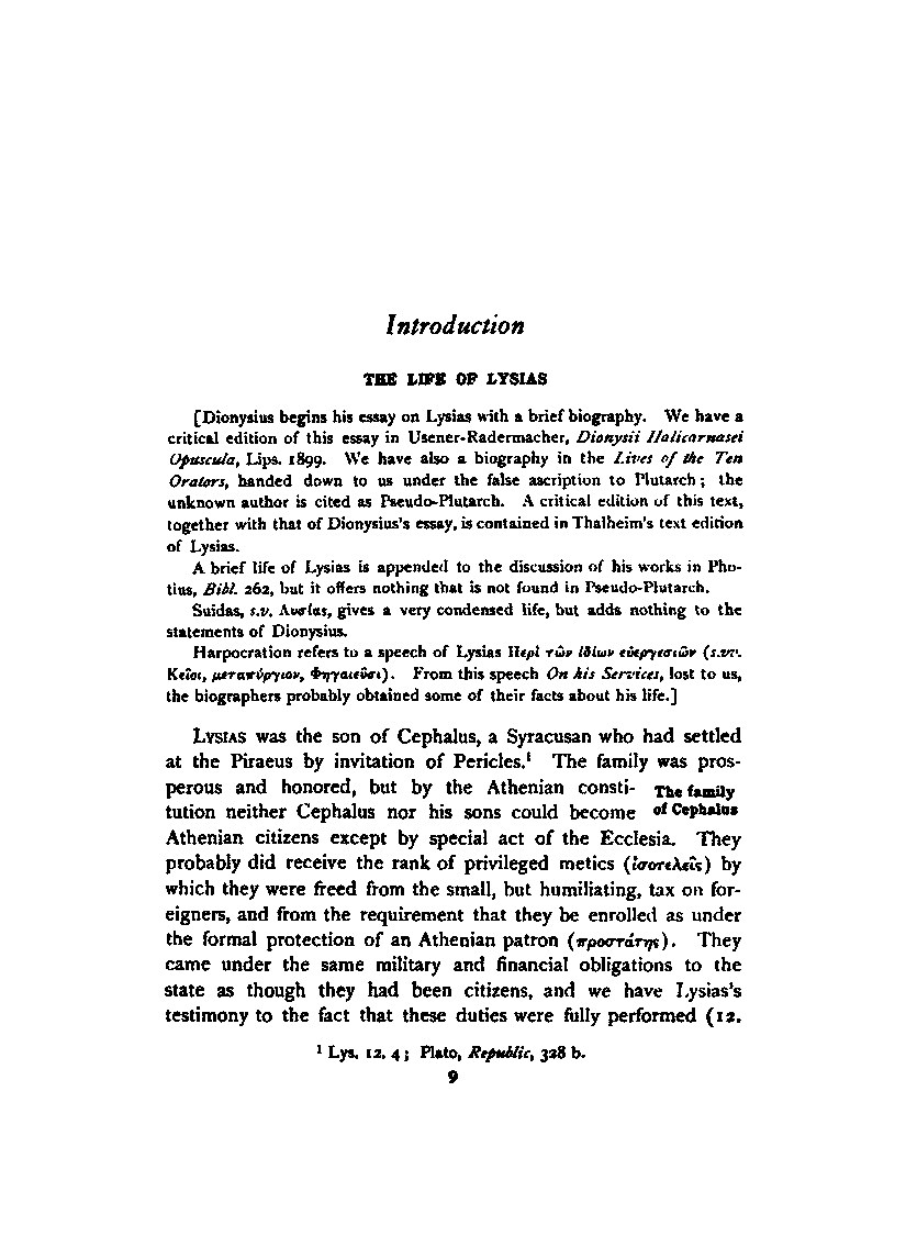 Lysias selected speeches XII, XVI, XIX, XXII, XXIV, XXV, XXXII, XXXIV