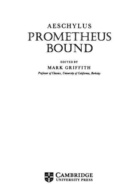 Prometheus Bound