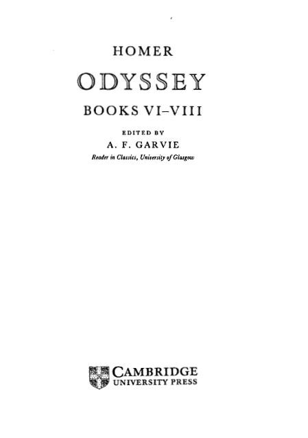 Odyssey Books VI-VIII