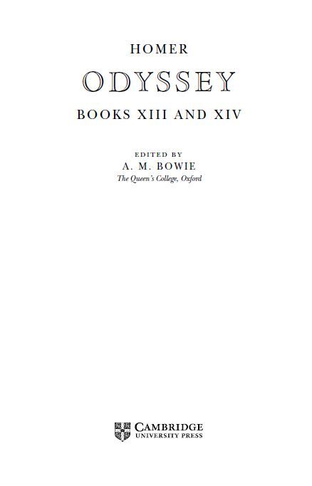 Odyssey XIII and XIV