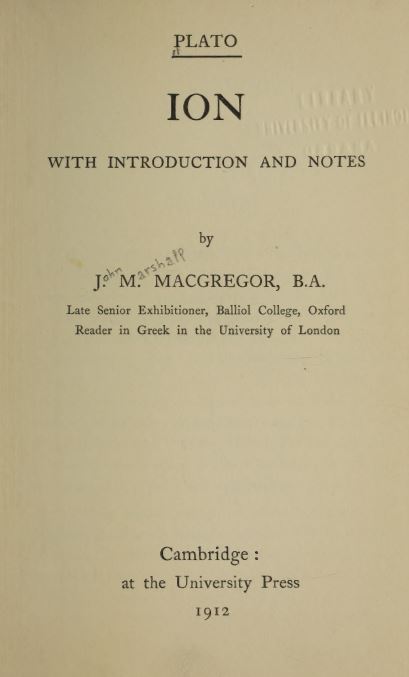 Ion with introduction and notes