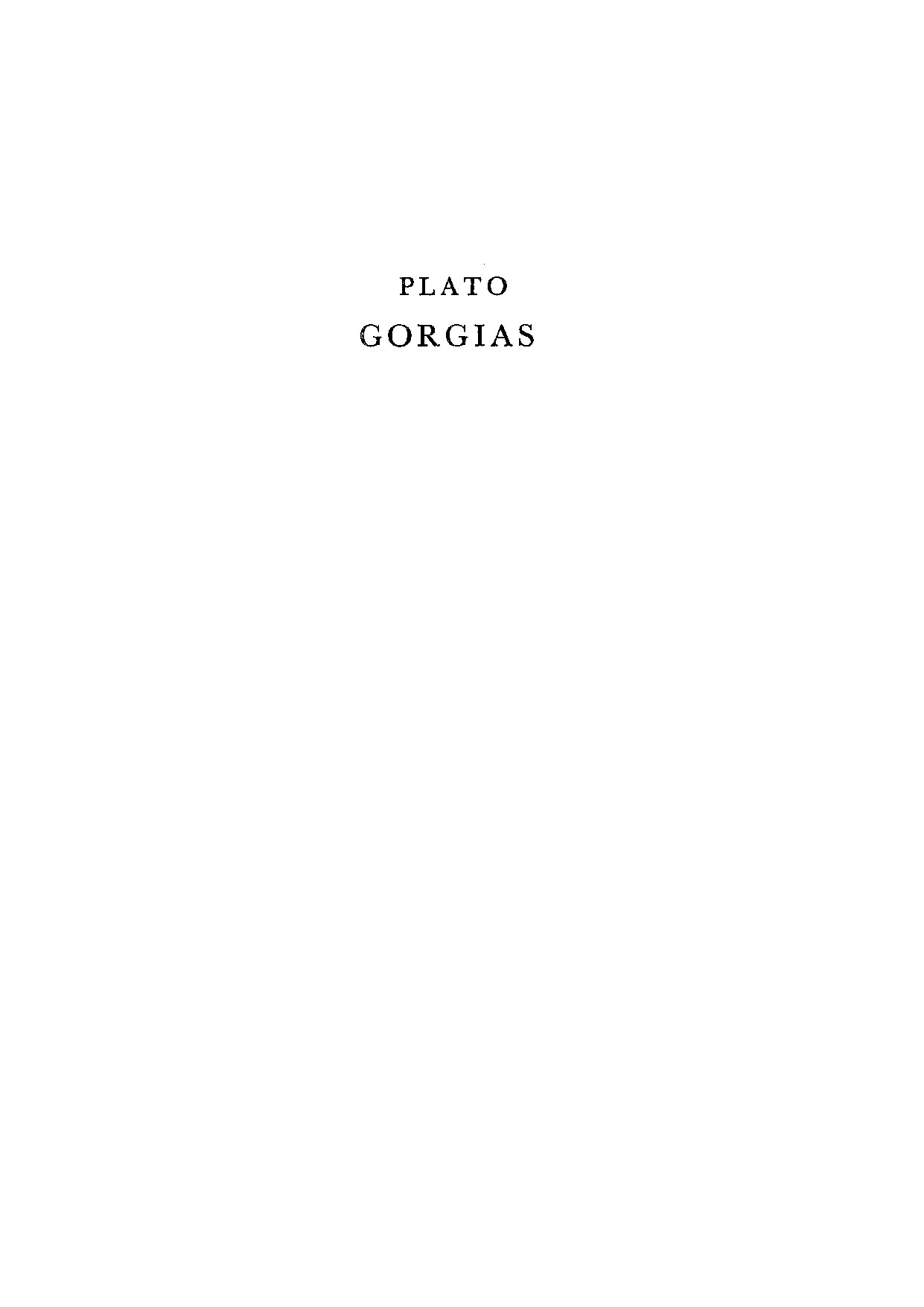 Gorgias: a revised text